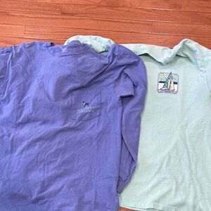 Stylish Long Sleeve Tees in Purple and Mint